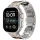 Tech-Protect Stainless Apple Watch 8 / 9 / 10 / 11 / 12 / SE / Ultra (44/45/46/49mm) szíj, fém, ezüst-narancs