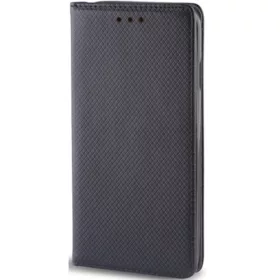   Apple iPhone 15 Pro Max, Oldalra nyíló tok, stand, Smart Magnet, fekete