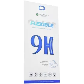   Apple iPhone 15 Plus / 16 Plus, Kijelzővédő fólia, ütésálló fólia, Tempered Glass (edzett üveg), Nano Flexi Glass, Clear