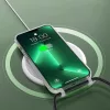 Apple iPhone 15 Pro, Szilikon védőkeret + műanyag hátlap, nyakbaakasztó, Magsafe töltővel kompatibilis, FlexAir Chain Magsafe, átlátszó