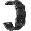 Garmin Fenix 5 / 6 / 6 Pro / 7, szilikon pótszíj, állítható, TP IconBand, fekete