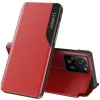 Samsung Galaxy A06 SM-A065F, Oldalra nyíló tok, stand, hívás mutatóval, Wooze FashionBook, piros
