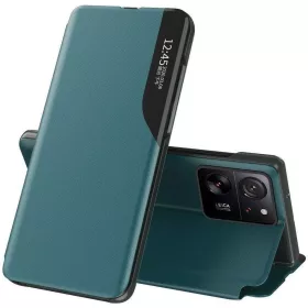   Samsung Galaxy A06 SM-A065F, Oldalra nyíló tok, stand, hívás mutatóval, Wooze FashionBook, zöld