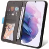 Samsung Galaxy A06 SM-A065F, Oldalra nyíló tok, stand, kártyatartóval, kézpánttal, Wooze Colour Wallet, kék