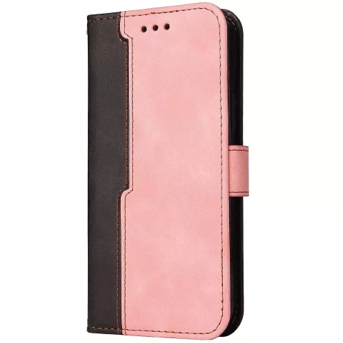 Samsung Galaxy A06 SM-A065F, Oldalra nyíló tok, stand, kártyatartóval, kézpánttal, Wooze Colour Wallet, rózsaszín