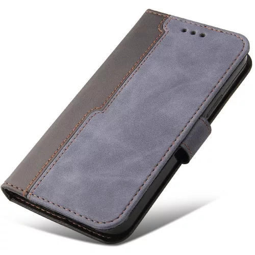 Samsung Galaxy A06 SM-A065F, Oldalra nyíló tok, stand, kártyatartóval, kézpánttal, Wooze Colour Wallet, szürke