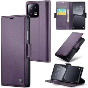   Samsung Galaxy A06 SM-A065F, Oldalra nyíló tok, stand, kártyatartóval, RFID technológiával, Wooze CaseME, lila