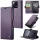 Samsung Galaxy A06 SM-A065F, Oldalra nyíló tok, stand, kártyatartóval, RFID technológiával, Wooze CaseME, lila