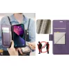 Samsung Galaxy A06 SM-A065F, Oldalra nyíló tok, stand, kártyatartóval, RFID technológiával, Wooze CaseME, lila