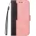 Xiaomi Redmi Note 14 Pro 4G (Global), Oldalra nyíló tok, stand, kártyatartóval, kézpánttal, Wooze Colour Wallet, rózsaszín