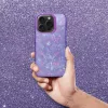 Apple iPhone 13 Pro, Műanyag hátlap védőtok + szilikon keret, kristály minta, Tutti-Frutti Case, lila