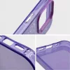 Apple iPhone 15 Pro Max, Műanyag hátlap védőtok + szilikon keret, kristály minta, Tutti-Frutti Case, lila