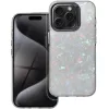 Apple iPhone 7 / 8 / SE (2020) / SE (2022), Műanyag hátlap védőtok + szilikon keret, kristály minta, Tutti-Frutti Case, fekete/ezüst