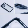 Oppo A3 4G (A40, A40m), Szilikon tok, közepesen ütésálló, légpárnás sarok, akril hátlap, Anti-Drop Case, átlátszó/sötétkék