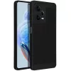 Xiaomi Redmi Note 14 4G (Global), Műanyag hátlap védőtok, légáteresztő, lyukacsos minta, Breezy, fekete