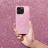 Apple iPhone 16e / 17e, Műanyag hátlap védőtok + szilikon keret, kristály minta, Tutti-Frutti Case, rózsaszín
