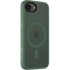   Apple iPhone 16e / 17e, Műanyag hátlap védőtok + szilikon keret, közepesen ütésálló, Magsafe kompatibilis, Tactical MagForce Hyperstealth, áttetsző/zöld