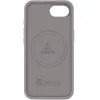 Apple iPhone 16e / 17e, Szilikon tok, mikrofiber plüss belső, Magsafe kompatibilis, Tactical MagForce Velvet Smoothie, világosszürke