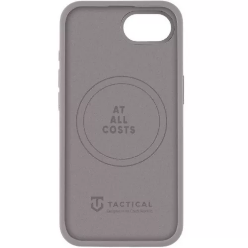 Apple iPhone 16e / 17e, Szilikon tok, mikrofiber plüss belső, Magsafe kompatibilis, Tactical MagForce Velvet Smoothie, világosszürke
