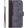 Samsung Galaxy A26 5G SM-A266B, Oldalra nyíló tok, stand, kártyatartóval, kézpánttal, Wooze Colour Wallet, szürke