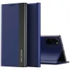 Samsung Galaxy A26 5G SM-A266B, Oldalra nyíló tok, stand, Wooze Silver Line, sötétkék
