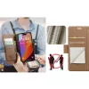 Samsung Galaxy A36 5G SM-A366B, Oldalra nyíló tok, stand, kártyatartóval, RFID technológiával, Wooze CaseME, barna