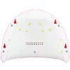 Műkörmös UV lámpa, 12 Led-es, 36W, USB csatlakozóval, Wooze Dazzle, rózsaszín
