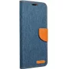 Samsung Galaxy S23 FE SM-S711, Oldalra nyíló tok, stand, Canvas Book, sötétkék