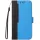 Samsung Galaxy S25 Edge SM-S937, Oldalra nyíló tok, stand, kártyatartóval, kézpánttal, Wooze Colour Wallet, kék