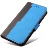 Samsung Galaxy S25 Edge SM-S937, Oldalra nyíló tok, stand, kártyatartóval, kézpánttal, Wooze Colour Wallet, kék