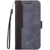 Samsung Galaxy S25 Edge SM-S937, Oldalra nyíló tok, stand, kártyatartóval, kézpánttal, Wooze Colour Wallet, szürke