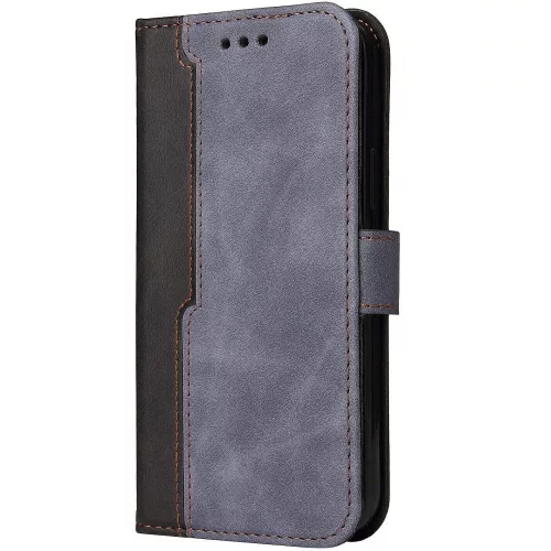 Samsung Galaxy S25 Edge SM-S937, Oldalra nyíló tok, stand, kártyatartóval, kézpánttal, Wooze Colour Wallet, szürke