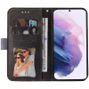 Samsung Galaxy S25 Edge SM-S937, Oldalra nyíló tok, stand, kártyatartóval, kézpánttal, Wooze Colour Wallet, szürke