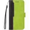 Samsung Galaxy S25 Edge SM-S937, Oldalra nyíló tok, stand, kártyatartóval, kézpánttal, Wooze Colour Wallet, zöld