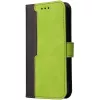 Samsung Galaxy S25 Edge SM-S937, Oldalra nyíló tok, stand, kártyatartóval, kézpánttal, Wooze Colour Wallet, zöld