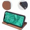 Samsung Galaxy S25 Edge SM-S937, Oldalra nyíló tok, valódi bőrtok, stand, Smart Pro, fekete