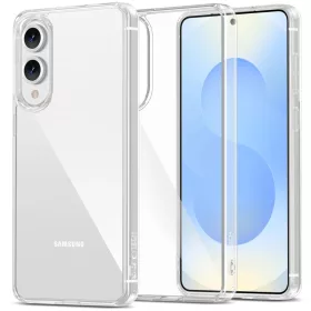   Samsung Galaxy S25 Edge SM-S937, Műanyag hátlap védőtok + szilikon keret, FlexAir Hybrid, átlátszó