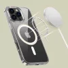 Samsung Galaxy S25 Edge SM-S937, Műanyag hátlap védőtok + szilikon keret, Magsafe töltővel kompatibilis, FlexAir Hybrid Magsafe, átlátszó