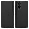 Samsung Galaxy S25 Edge SM-S937, Oldalra nyíló tok, stand, mágnes csattal, TP Wallett, fekete