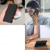 Samsung Galaxy S25 Edge SM-S937, Oldalra nyíló tok, stand, mágnes csattal, TP Wallett, fekete