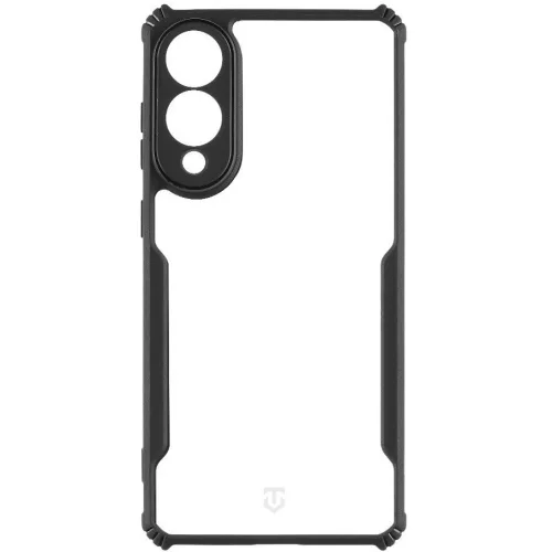 Samsung Galaxy S25 Edge SM-S937, Szilikon tok, közepesen ütésálló, légpárnás sarok, Tactical Quantum Stealth, átlátszó/fekete