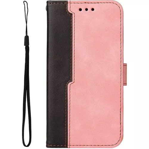 Xiaomi Redmi K70 / K70 Pro / Poco F6 Pro, Oldalra nyíló tok, stand, kártyatartóval, kézpánttal, Wooze Colour Wallet, rózsaszín