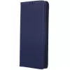 Samsung Galaxy A15 4G / A15 5G SM-A155F / A156B, Oldalra nyíló tok, valódi bőrtok, stand, Smart Pro, sötétkék