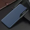 Xiaomi Redmi Turbo 3 / Poco F6, Oldalra nyíló tok, stand, hívás mutatóval, Wooze FashionBook, kék