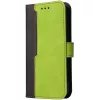Xiaomi Redmi Turbo 3 / Poco F6, Oldalra nyíló tok, stand, kártyatartóval, kézpánttal, Wooze Colour Wallet, zöld