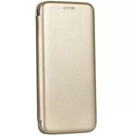   Samsung Galaxy S24 Ultra SM-S928, Oldalra nyíló tok, stand, Forcell Elegance, arany