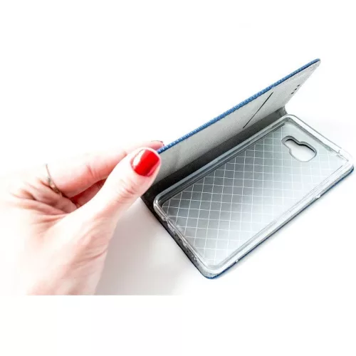 Huawei Honor X8c, Oldalra nyíló tok, stand, Smart Magnet, sötétkék