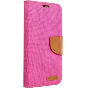   Samsung Galaxy S24 Plus SM-S926, Oldalra nyíló tok, stand, Canvas Book, rózsaszín