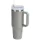 Prémium fémfalú utazó termosz + pohár, 1200 ml, hőtartó, szívószállal, fogantyúval, Tumbler, szürke