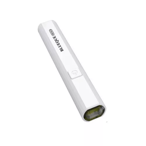Műkörmös mini UV lámpa, kézi, akkumulátoros, hordozható, 3W, 1 LED-es, Blueque BQ-MINI4A, fehér